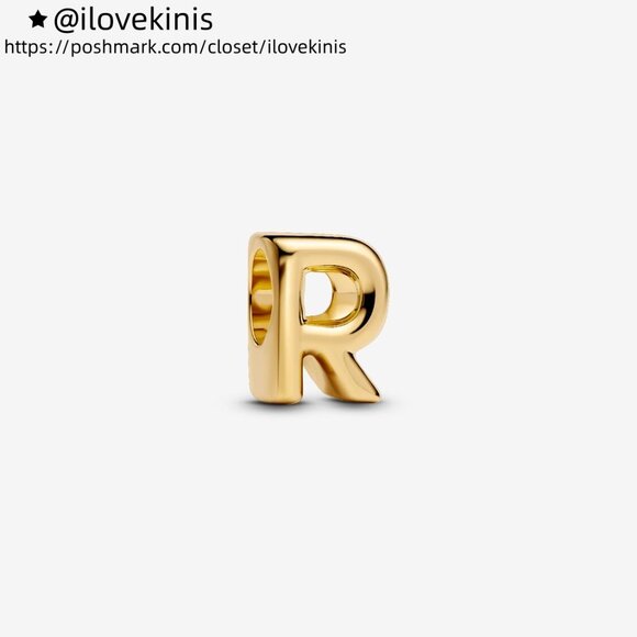 Pandora Letter R Alphabet Charm - Picture 1 of 5